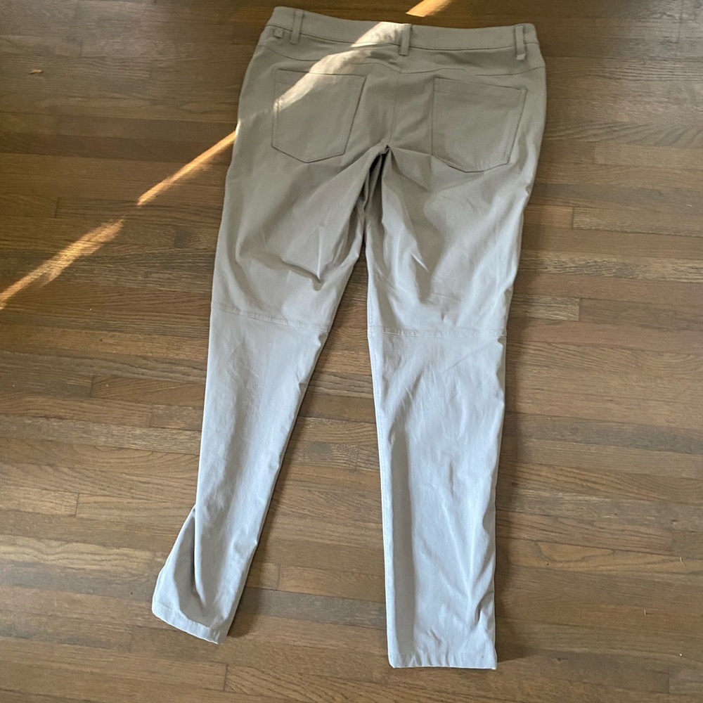 men’s lululemon abc pant slim, beige